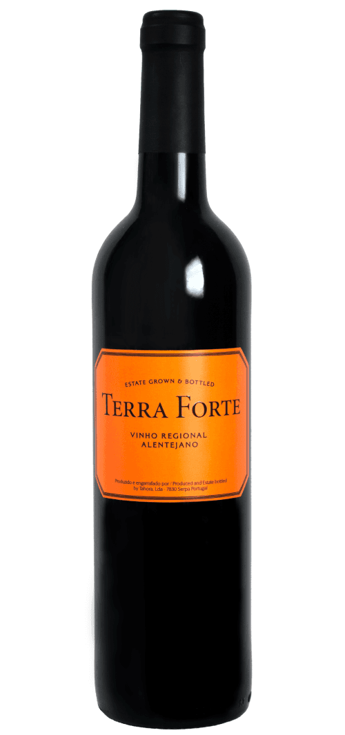Bottle of Terra Forte Red Wine
