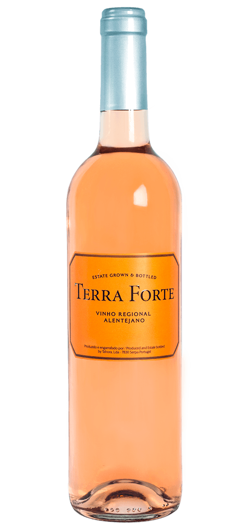 Bottle of Terra Forte Rosé Wine